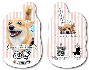 犬のペット名刺
