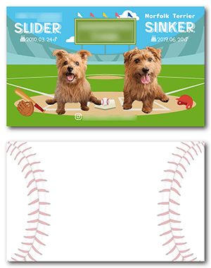 犬のペット名刺