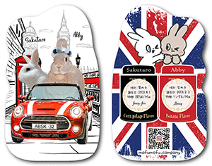 うさぎのペット名刺