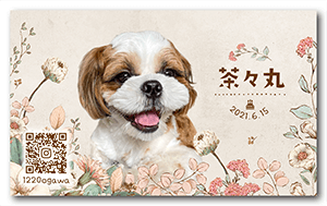 犬のペット名刺