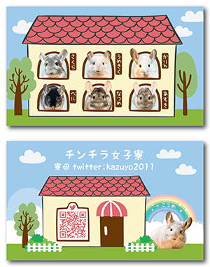 チンチラのペット名刺