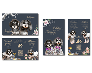犬のペット名刺