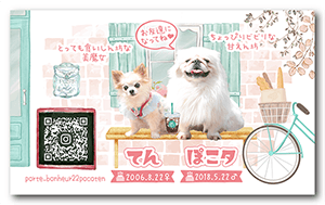 犬（多頭飼い）のペット名刺