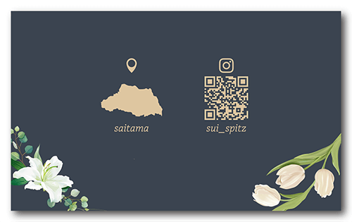 ペット名刺の裏面画像