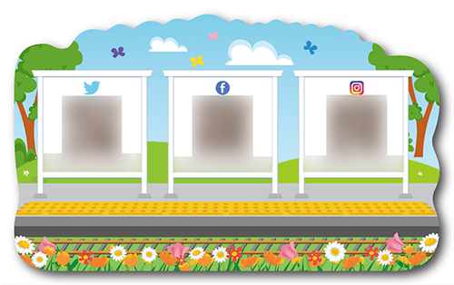 型抜きペット名刺の裏面画像