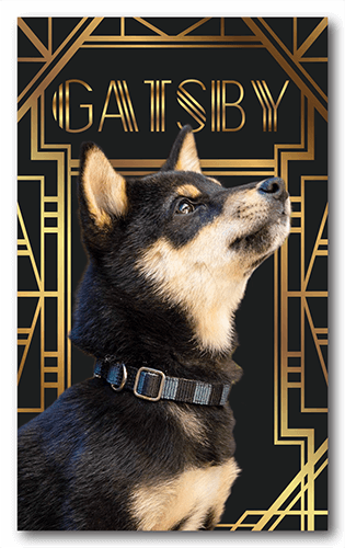 長方形ペット名刺の表面画像