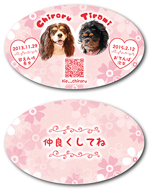 犬のペット名刺