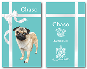 犬のペット名刺