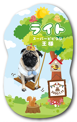 ペット名刺の表面画像