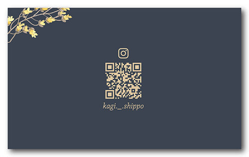 ペット名刺の裏面画像