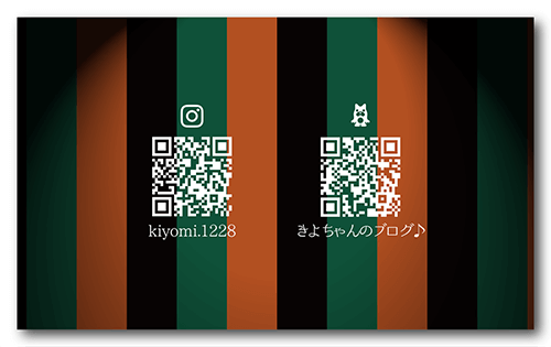 ペット名刺の裏面画像