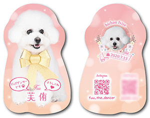 犬のペット名刺