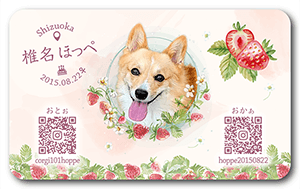 犬のペット名刺