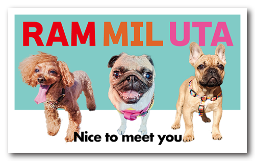 ペット名刺の表面画像