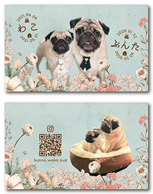 犬のペット名刺