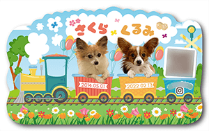 犬（多頭飼い）のペット名刺