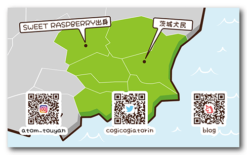 長方形ペット名刺の裏面画像