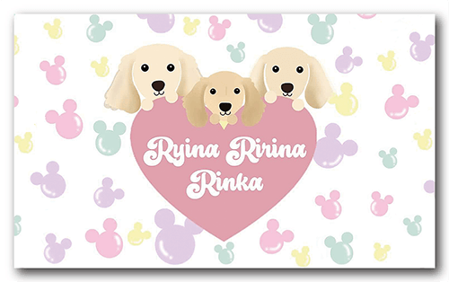 ペット名刺の表面画像