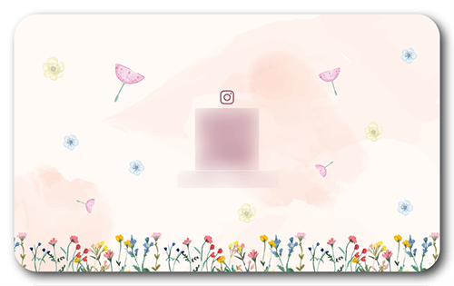 長方形ペット名刺の裏面画像