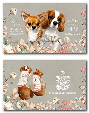 犬のペット名刺
