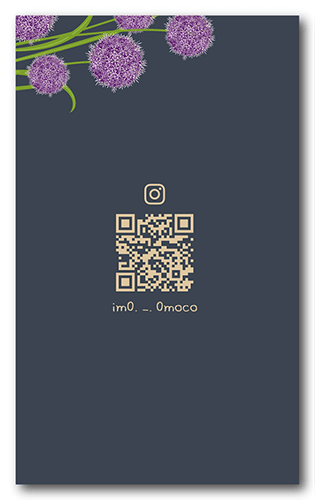 ペット名刺の裏面画像