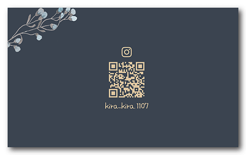 ペット名刺の裏面画像