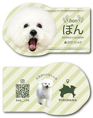 犬のペット名刺