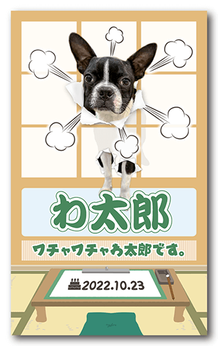 ペット名刺の表面画像