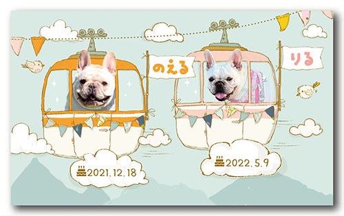 ペット名刺の表面画像