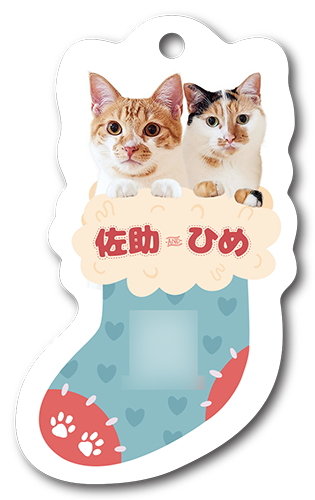 型抜きペット名刺画像