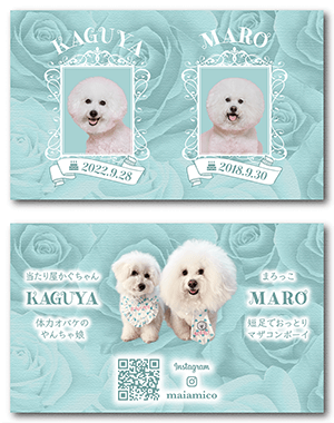 犬のペット名刺