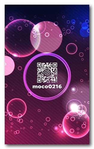 ペット名刺の裏面画像