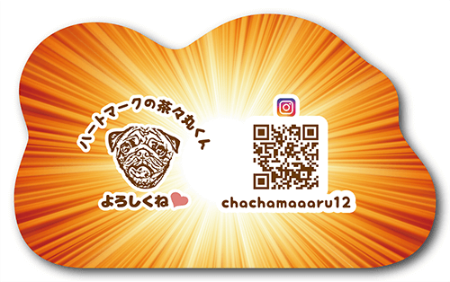 ペット名刺の裏面画像