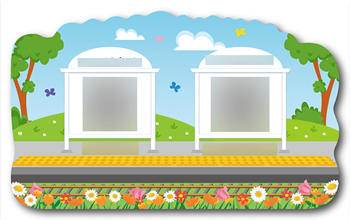 型抜きペット名刺の裏面画像