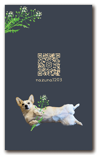 ペット名刺の裏面画像