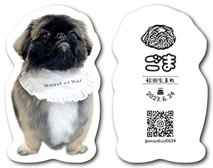 犬のペット名刺